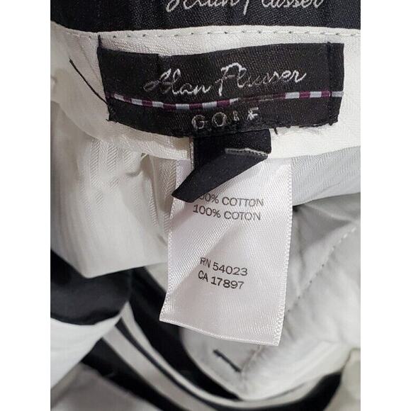 Alan Flusser Golf Pants Flat Front Gray MENS SIZE 33X32 - Picture 7 of 7